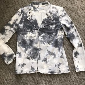 Gray and White Distressed Jacket